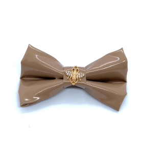 Champagne dog bow tie