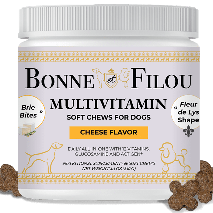 12 in 1 Multivitamin Soft Chews Dog Supplement, 60 count (Cheese flavor)