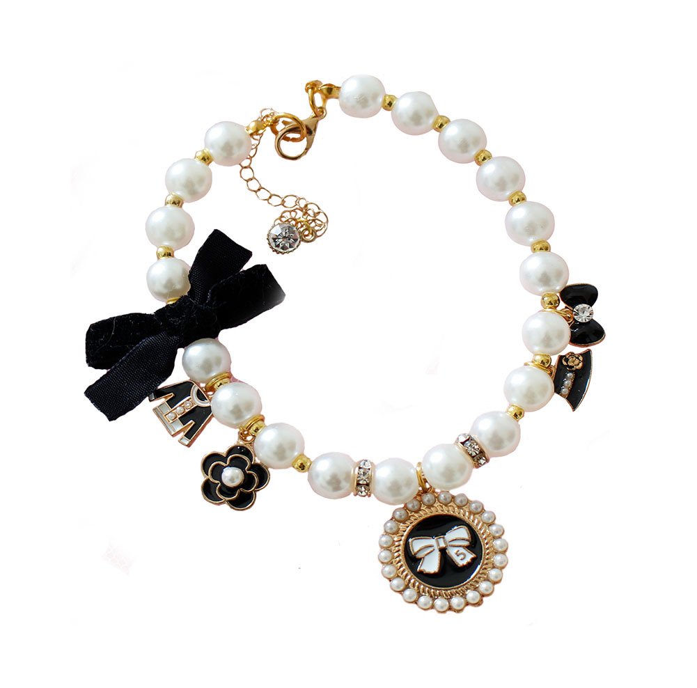 Luxurious Pearls Dog Decorative Necklace