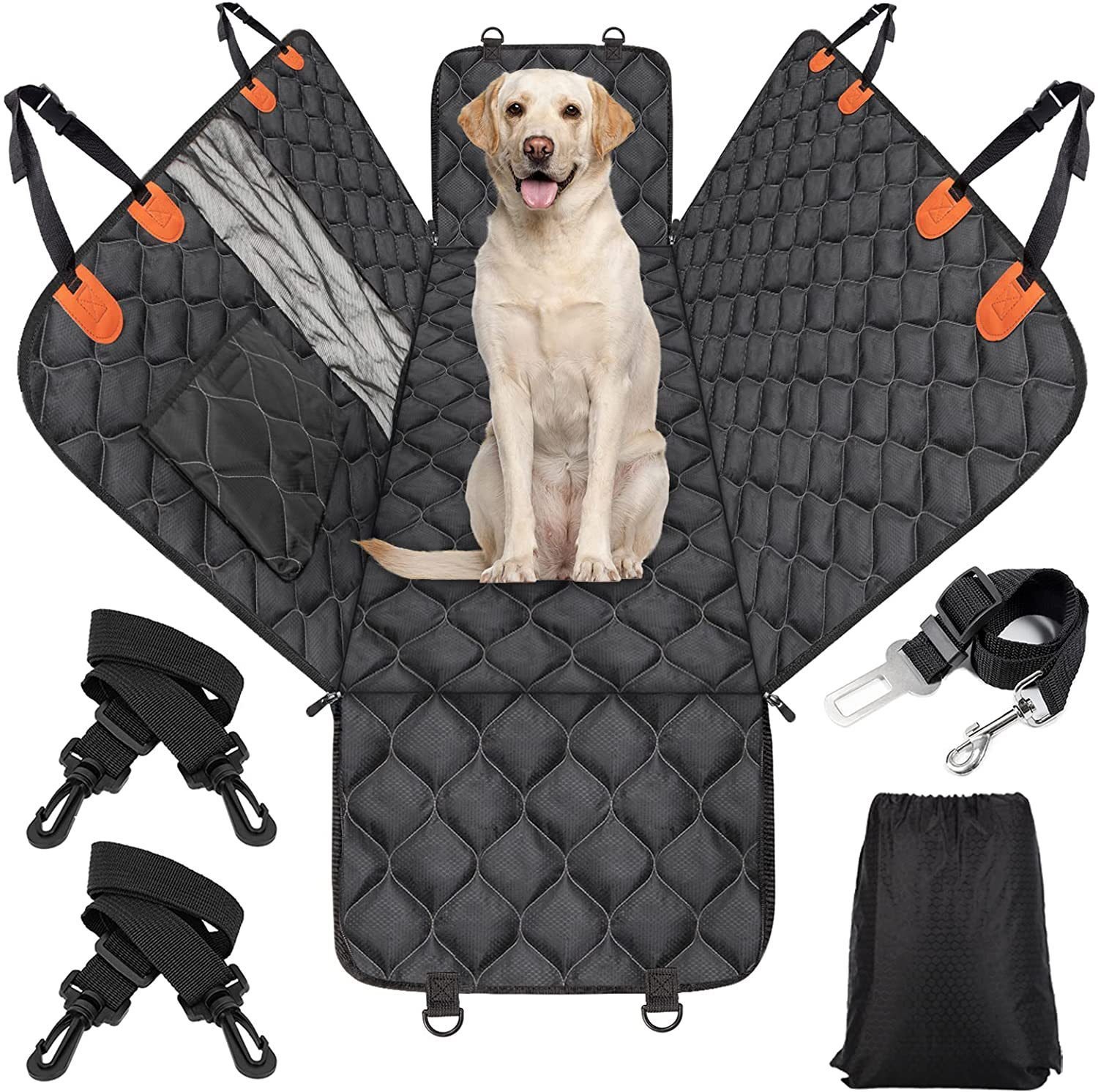 GM Waterproof Car Seat Cover and Mat for Dogs