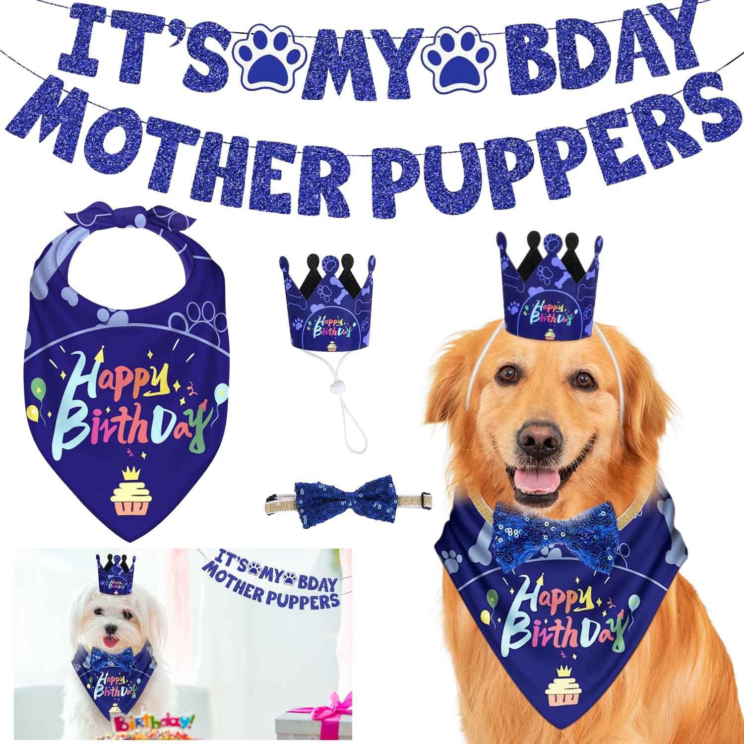 Dog Birthday Banner Decoration Set