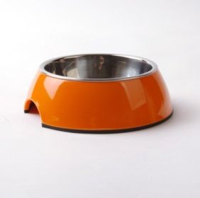 Melamine Stainless Steel Bowl (Option: L-Orange)