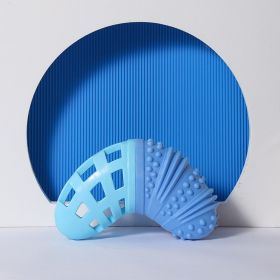 Dog Treat Leakage Outdoor Toy (Option: Blue Crescent)