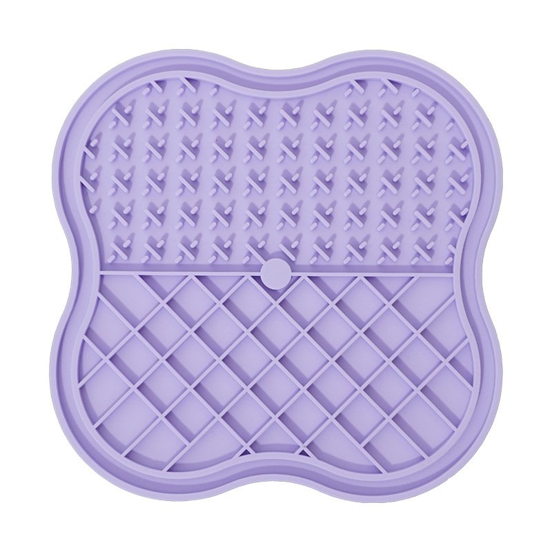 Dog Silicone Snack Catcher (Option: Purple-20x20cm)