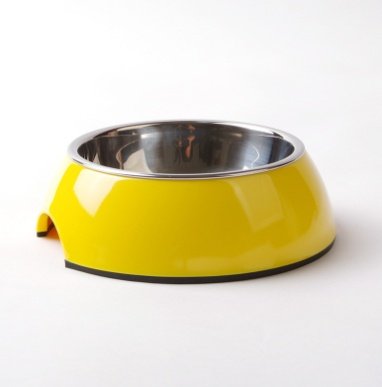 Melamine Stainless Steel Bowl (Option: L-Yellow)