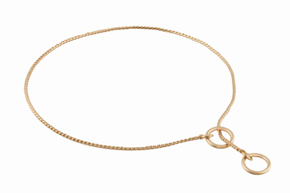 Alvalley Slip Snake Show Chain Collar (size: 24 in x 1.8mm)