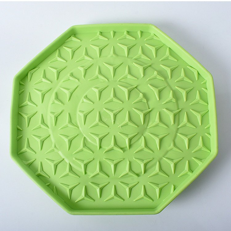 Dog Silica Gel Sucker Lick Mat (Option: Green-Suction Cup)