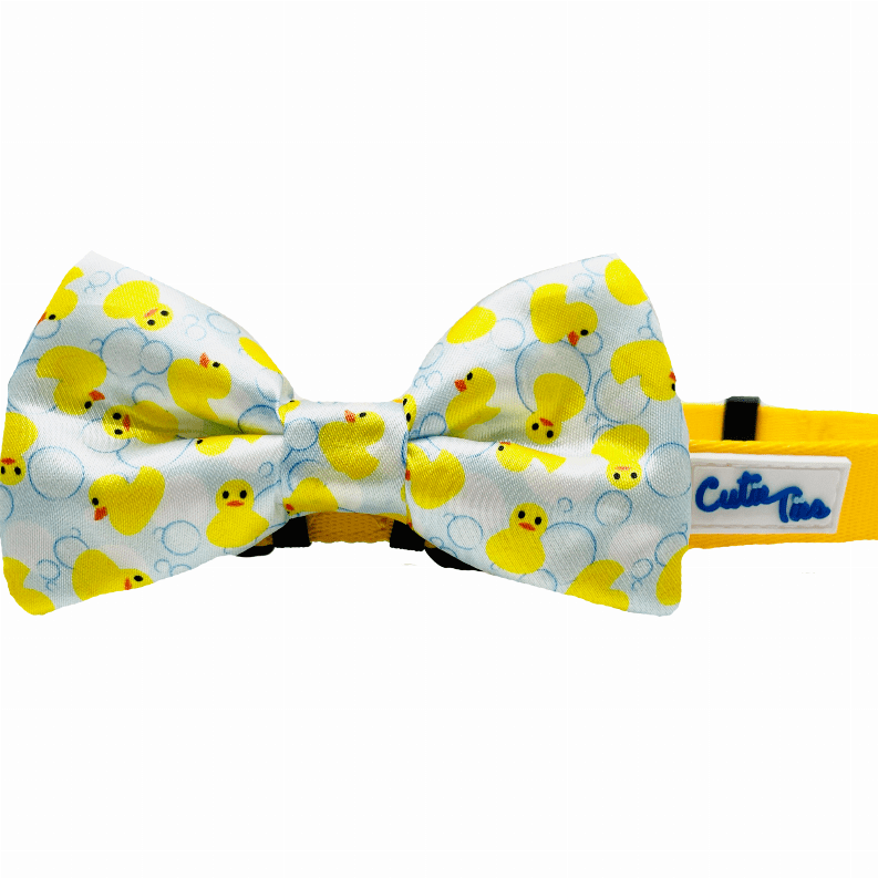 Cutie Ties Dog Bow Tie (Color: Rubber Duck, size: one size)