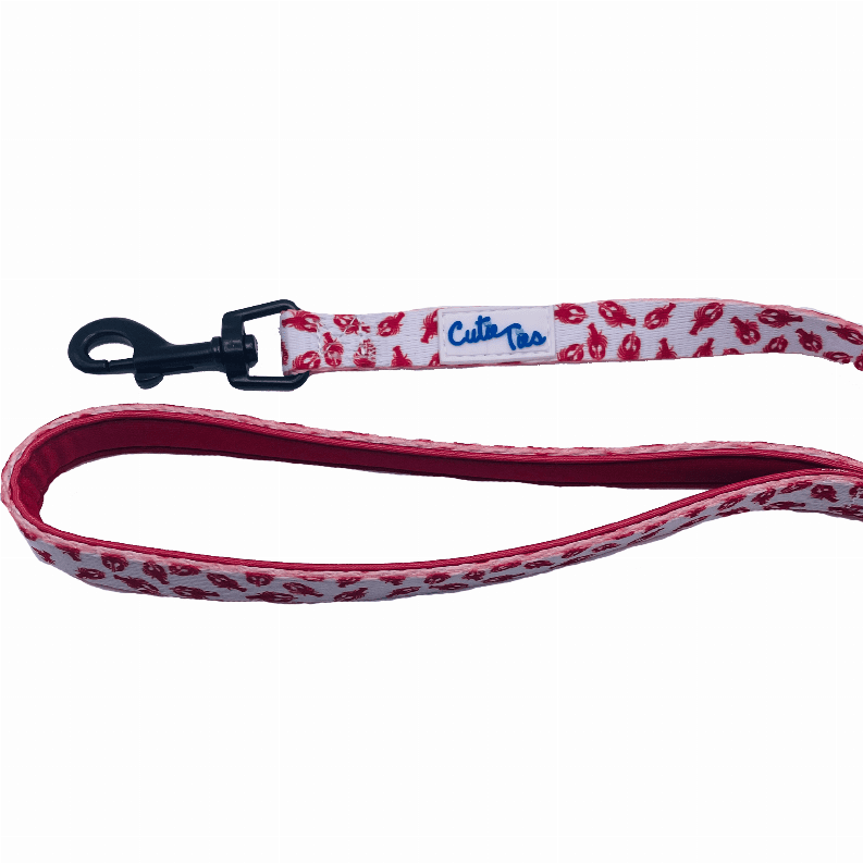 Cutie Ties Fun Design Dog Leash (Color: Lobster White, size: small)