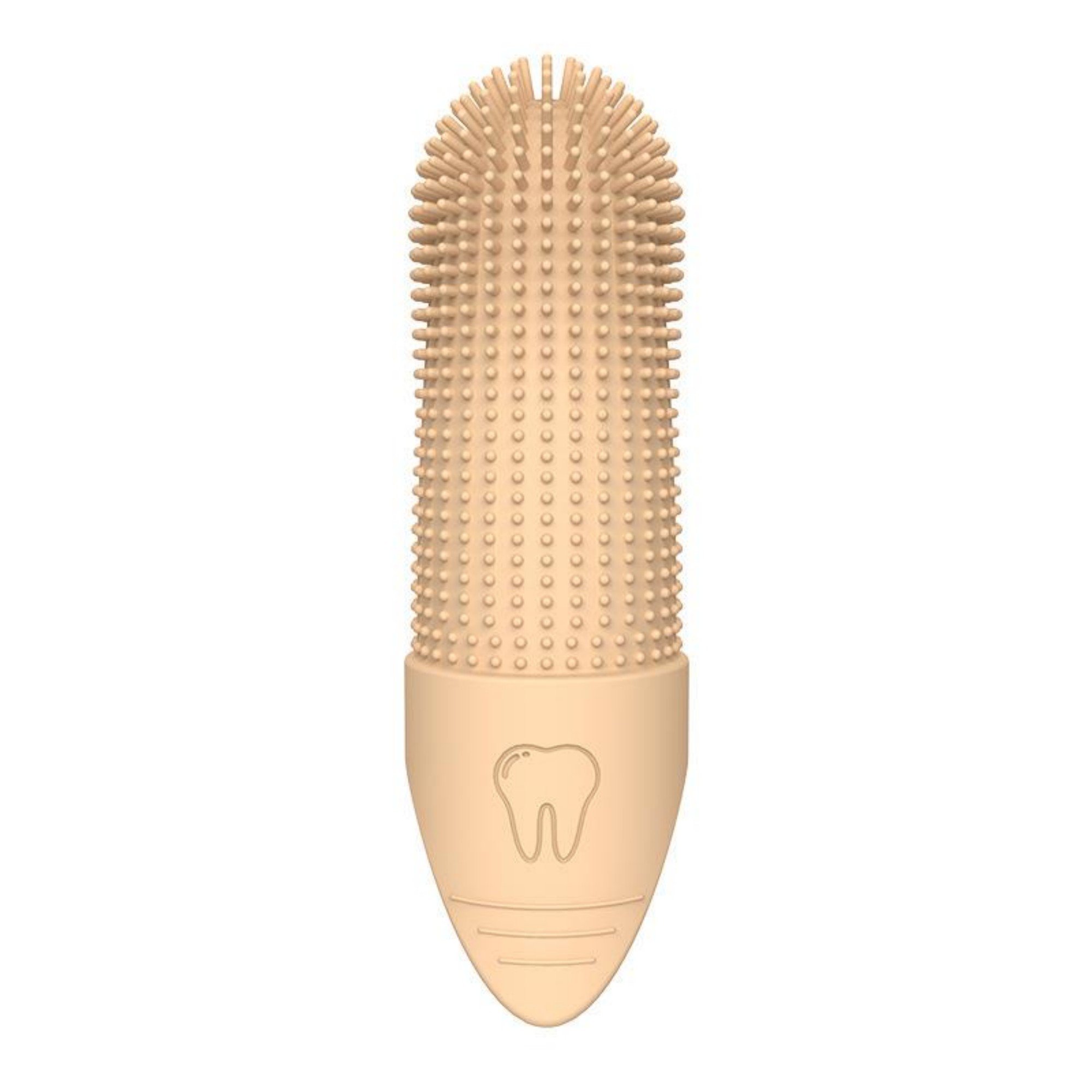 Silicone  Dog Toothbrush (Option: Beige-Finger set toothbrush)