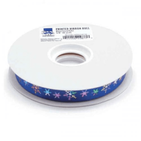TP Printed Ribbon 50yds (Type: Blue/Snowflake)