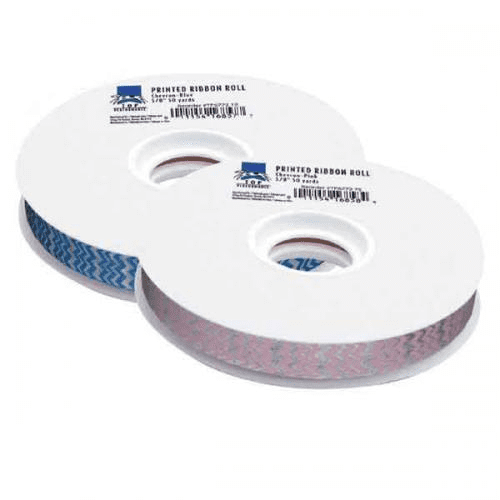 TP Printed Ribbon 50yds (Type: Chevron Blue)