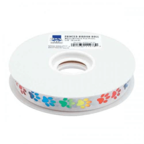 50-Yard Printed Ribbon Rolls (Color: Rainbow, size: 50 Yards)