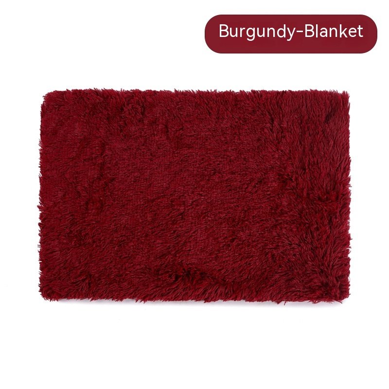 Dog Winter Thermal Blanket (Option: Wine Red Blanket-S)