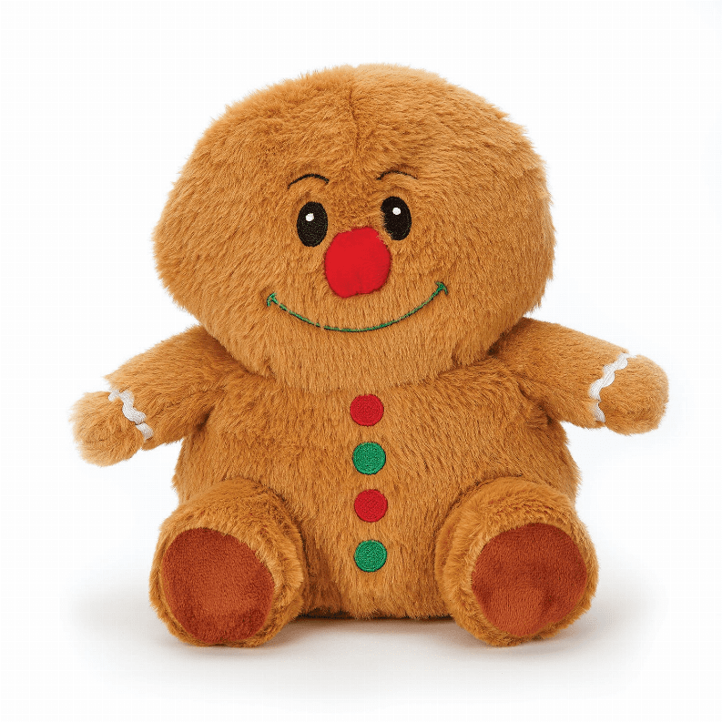 Chuckles Plush Dog Toy (Type: gingerbread)