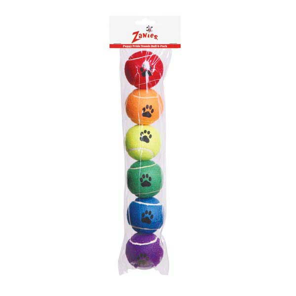 ZA Puppy Pride Tennis Ball 6Pk (Type: regular)