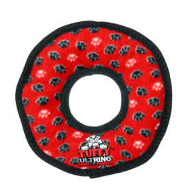 Tuffy Ultimate Ring Toy (Color: Red, size: large)