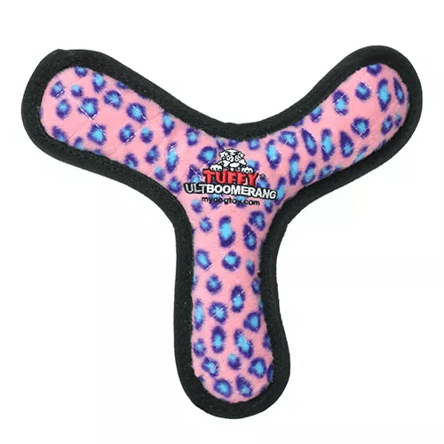 Tuffy Ultimate Boomerang Toy (Color: Pink, size: large)