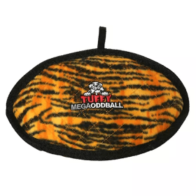 Tuffy Mega Odd Ball Toy (Color: Orange & Black, size: Mega)