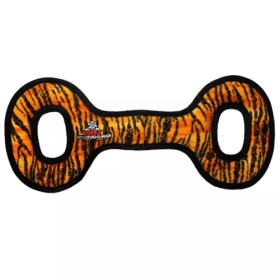 Tuffy Mega Tug Oval Toy (Color: Orange & Black, size: Mega)