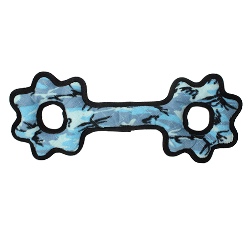 Tuffy Ultimate Tug-O-Gear Toy (Color: Blue, size: large)