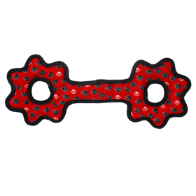 Tuffy Ultimate Tug-O-Gear Toy (Color: Red, size: large)