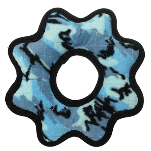 Tuffy Ultimate Gear Ring Toy (Color: Blue, size: large)