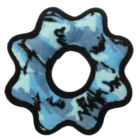 Tuffy Ultimate Gear Ring Toy (Color: Blue, size: large)