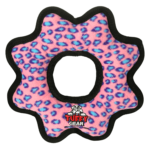Tuffy Ultimate Gear Ring Toy (Color: Pink, size: large)