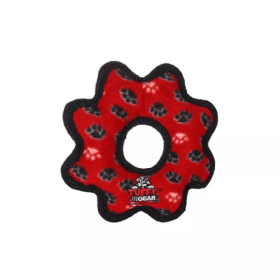 Tuffy Jr Gear Ring Toy (Color: Red, size: Junior)