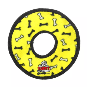 Tuffy No Stuff Ultimate Ring Toy (Color: Yellow, size: one size)