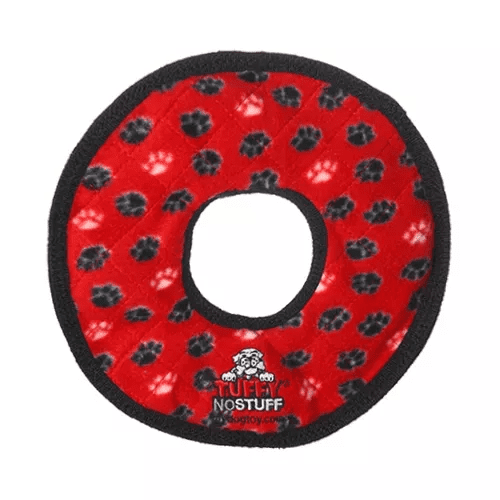 Tuffy No Stuff Ultimate Ring Toy (Color: Red, size: one size)