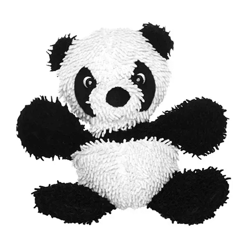 Mighty Microfiber Monkey Toy (Color: Black & White, size: large)