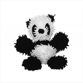 Mighty Jr Microfiber Duck (Color: Black & White, size: Junior)