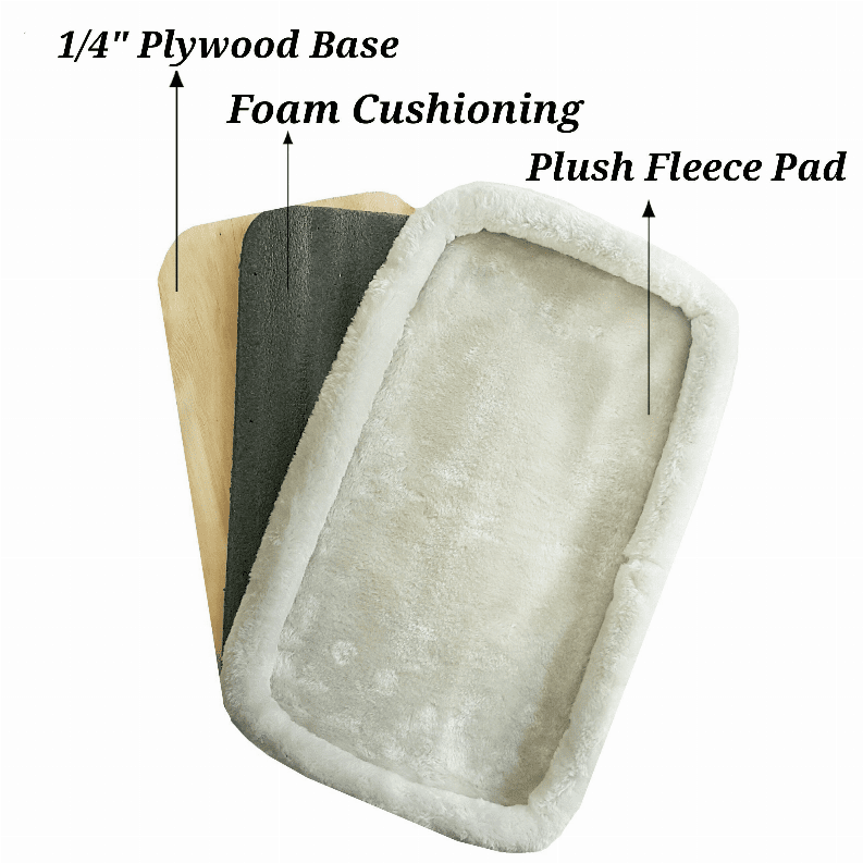 Plush Replacement Faux Fleece Pad with Plywood Base (Type: Copper Series)