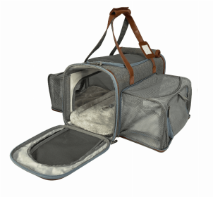 Mr. Peanut's Gold Double Expandable Pet Carrier (size: Big Apple Size)