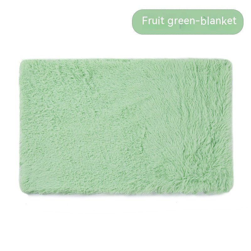 Dog Winter Thermal Blanket (Option: Fruit Green Blanket-S)