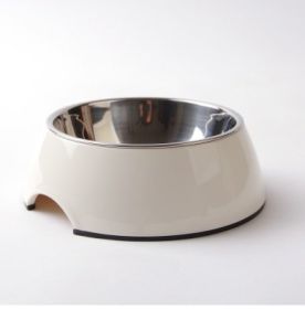 Melamine Stainless Steel Bowl (Option: XL-White)