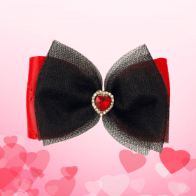 Dog Hair Barrette (Type: Tulle Heart)