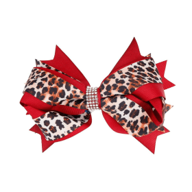 Hair Bows (Type: leopard)