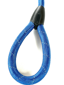 Large Dog Leash Rope Heavy Duty Red Reflective Nylon Material Excellent 3ft Size (Color: Blue)