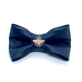 leather bow tie (name: Neptune)