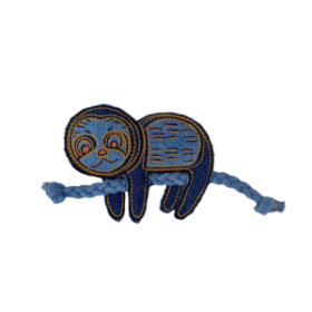 Crinkle & Rope Toy (Type: Sloth)
