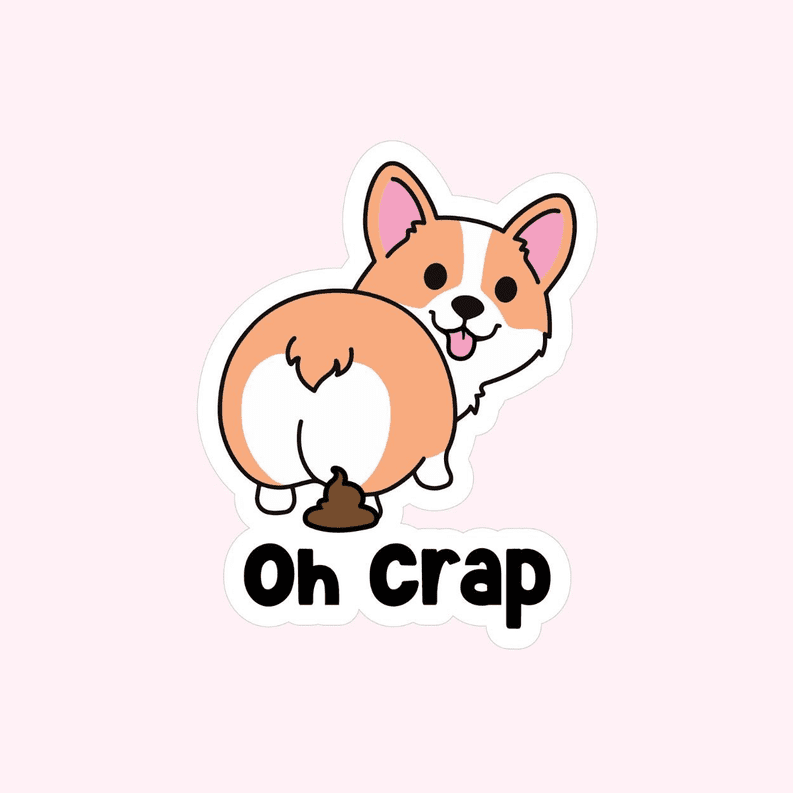 Sticker (saying: Oh Crap)