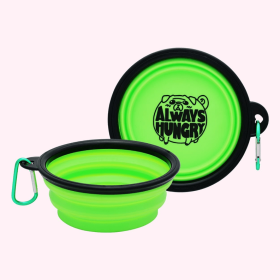 Statement Dog Bowl (statement: "Always Hungry" Green)