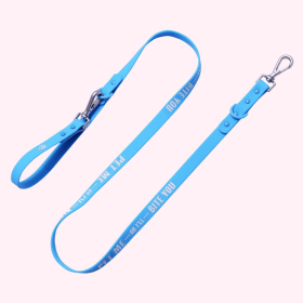 Leash Statement (statement/color: "Pet Me or I'll Bite You" Blue)