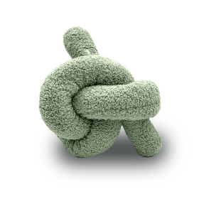 Knott Dog Plush Toy (Color: sage)