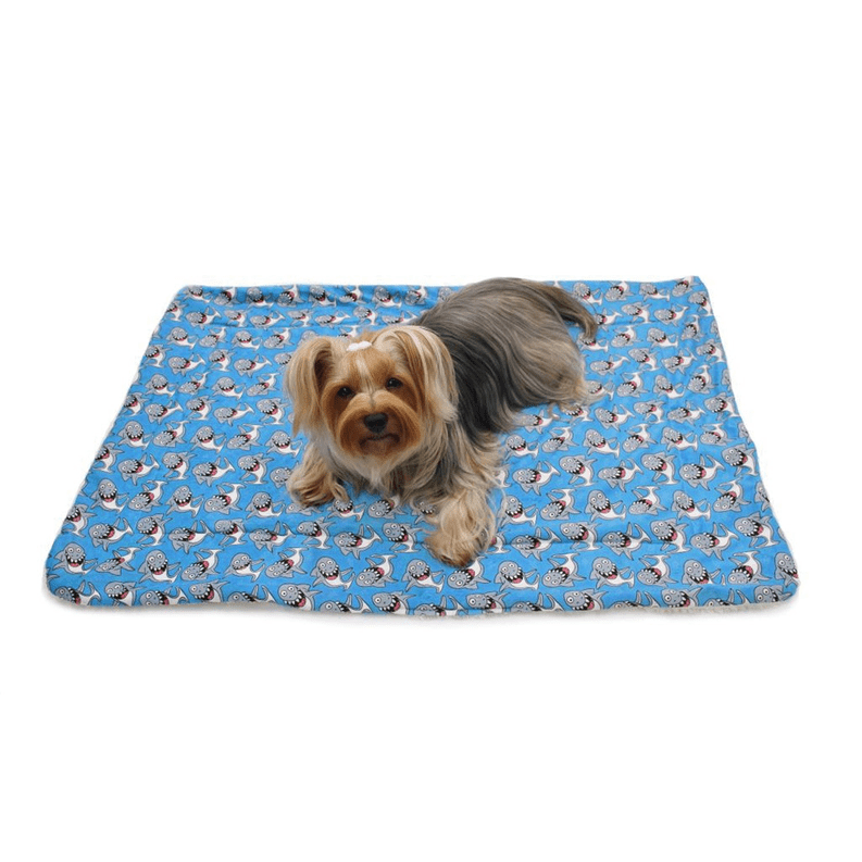 Ultra Soft Minky/Plush  Blanket (theme: Silly Sharks)