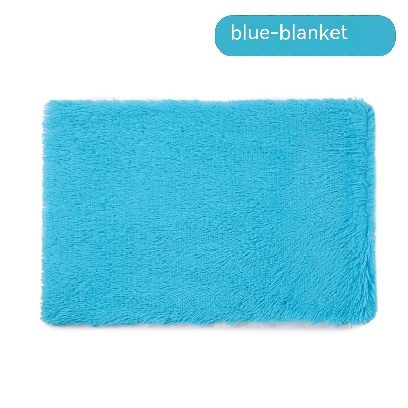 Dog Winter Thermal Blanket (Option: Blue Blanket-S)