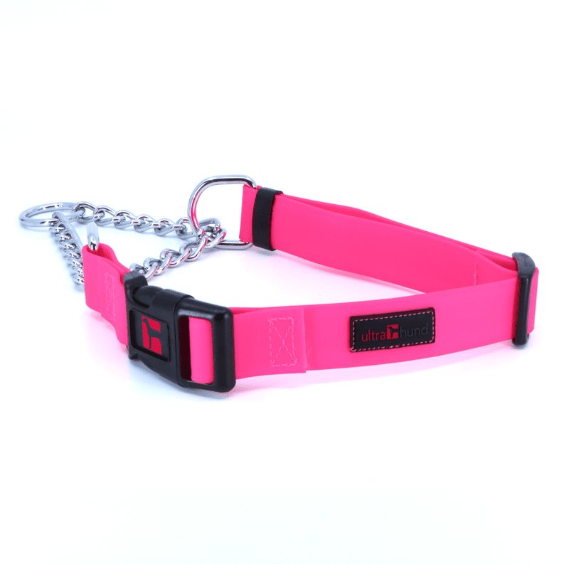 Ultrahund Martingale Collar (Color: Pink, size: 16"-22" x 1")